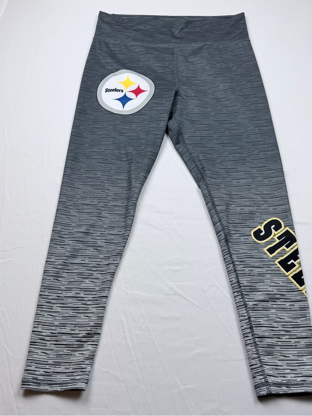 NFL Women's Gray Steelers Sleepwear Leggings Team Logo